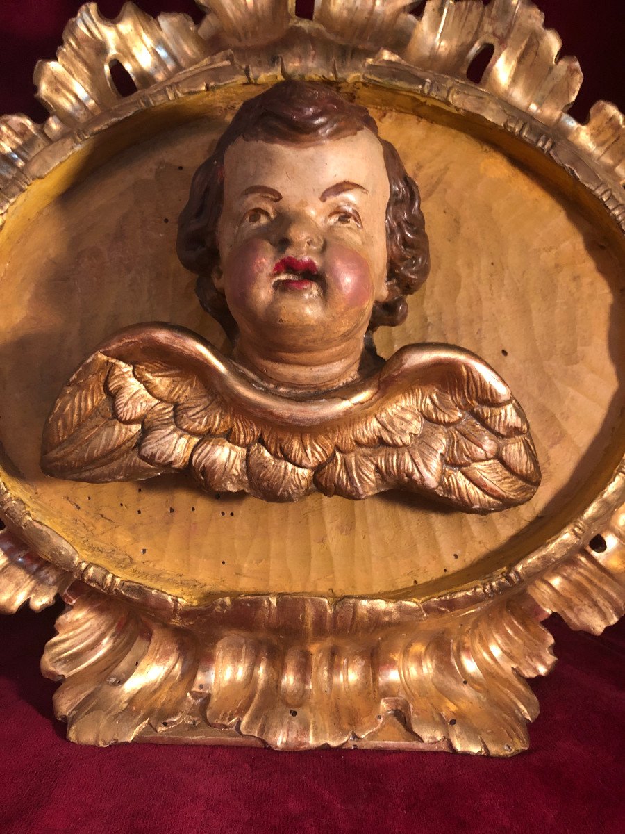 Cherub In Bois Dore Louisxv-photo-4