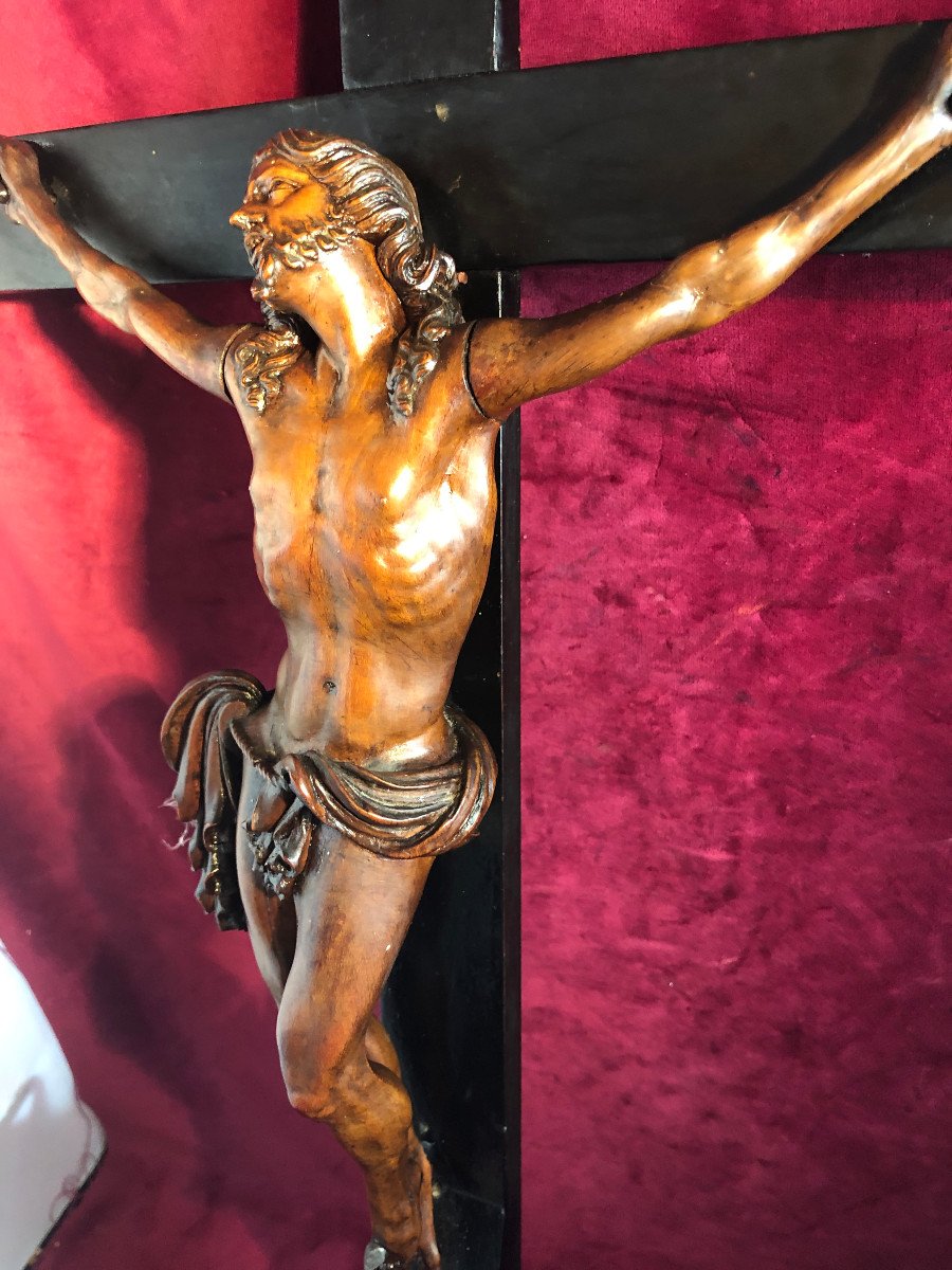 Crucifix Christ In Boxwood-photo-1