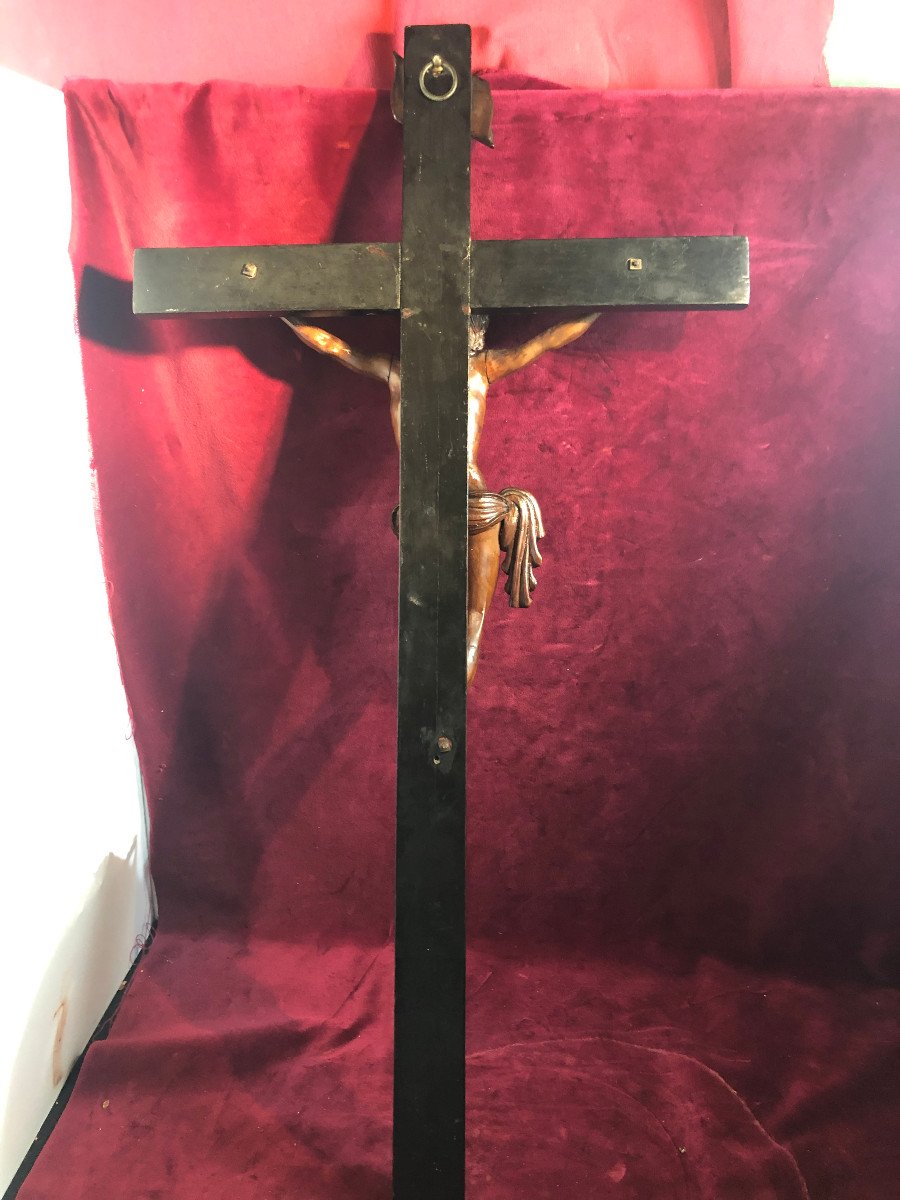 Crucifix Christ In Boxwood-photo-5