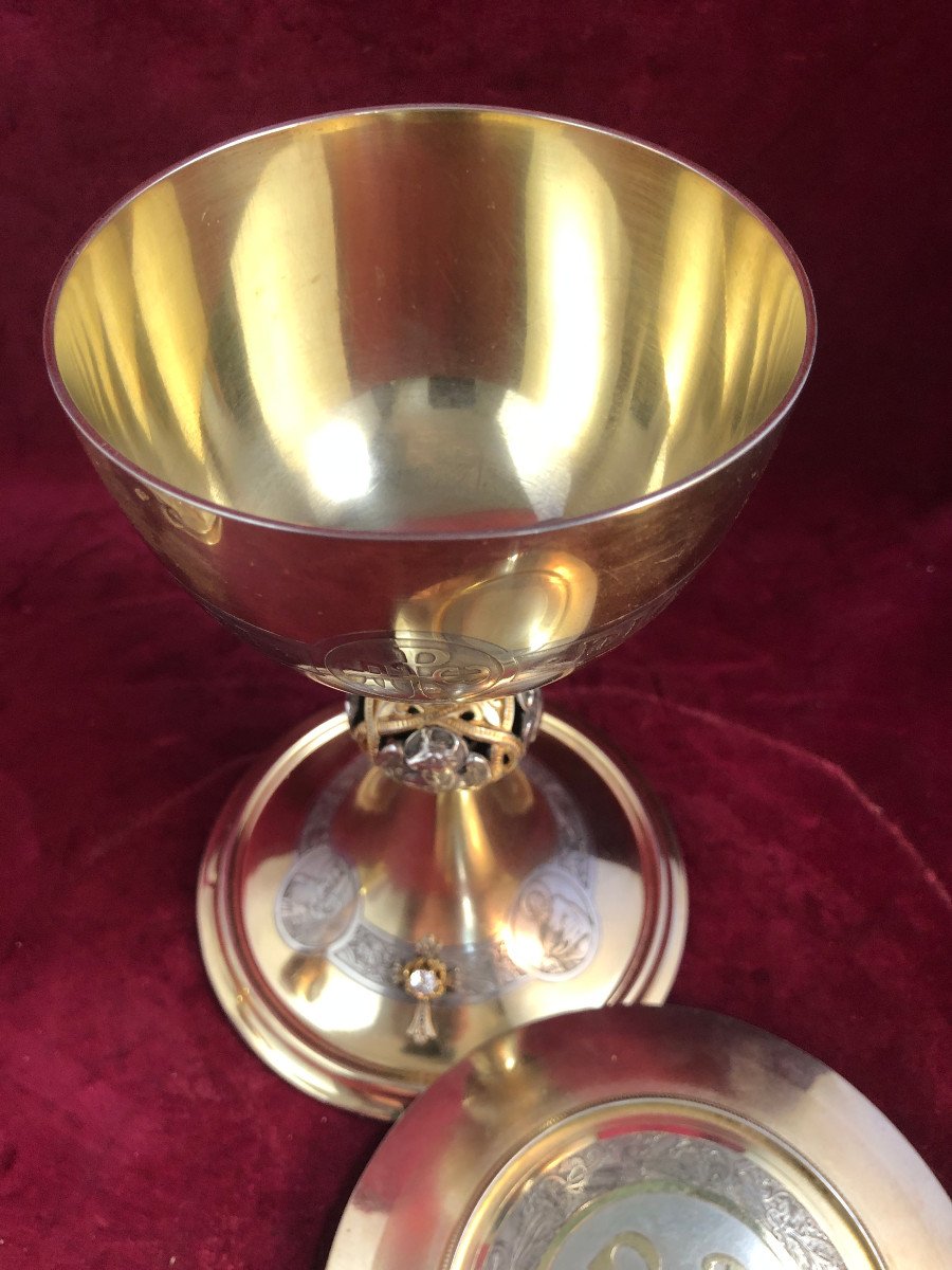 Vermeil Chalice With Diamond-photo-2