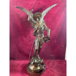 Saint Michael Of Fremiet Bronze 