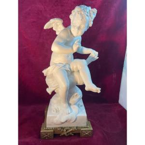 Cupid Eutrope Bouret Porcelain Biscuit