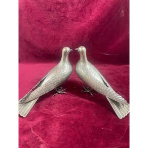 Silver Doves Couple