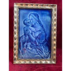 Rubelles Virgin Al Child Plaque 