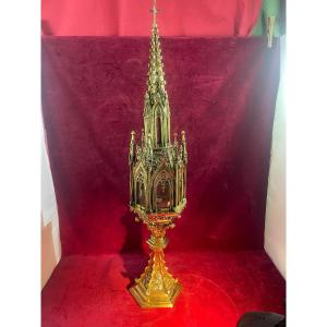 Reliquary Bronze Dore Gothic Chapel