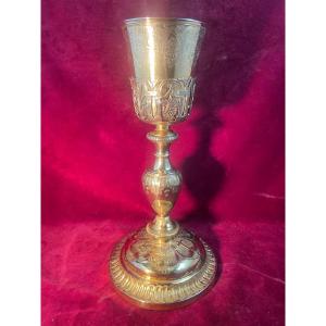 Chalice In Vermeil 1st Rooster And Its Patene 