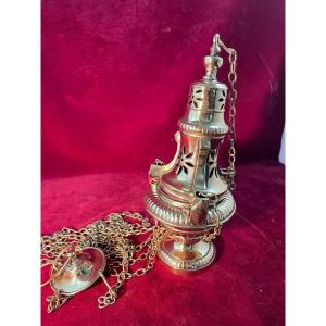 Gilded Brass Incense Burner