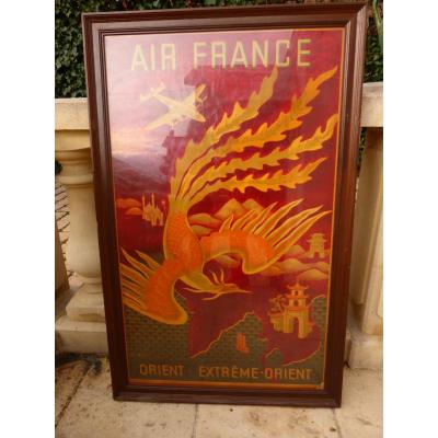 Poster Lithograph Lucien Boucher Air France