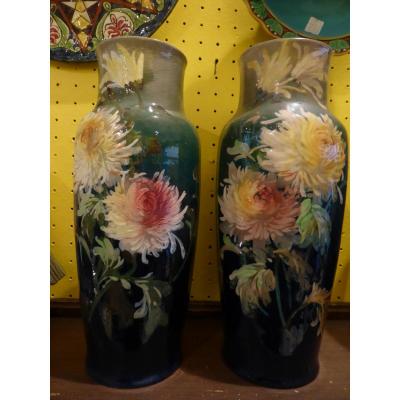 Pair Of Vases From Marlotte