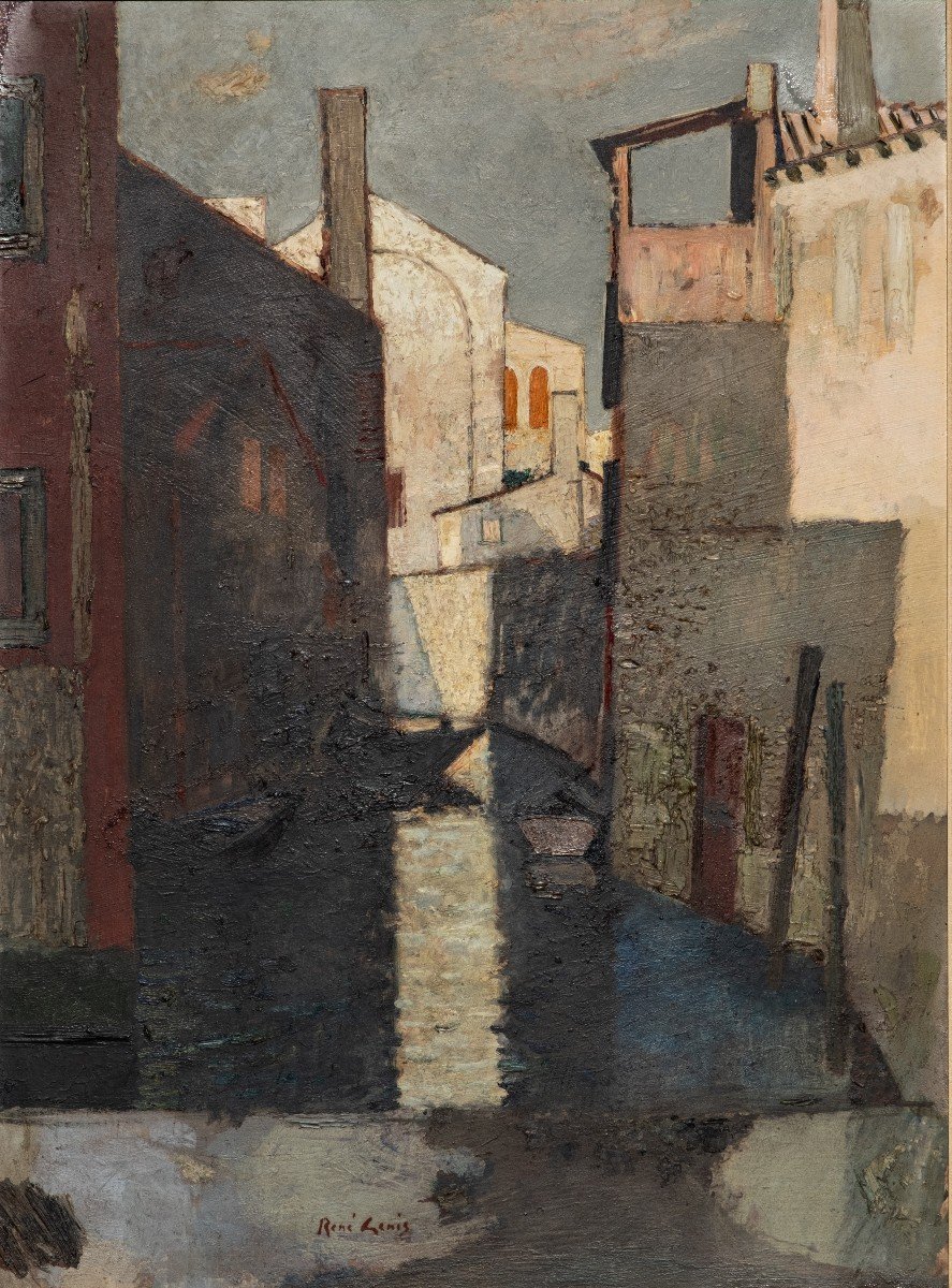 René Genis (1922-2004) - Canal In Venice