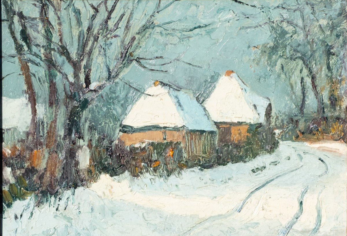 Rouen School (20th Century) - Snow 