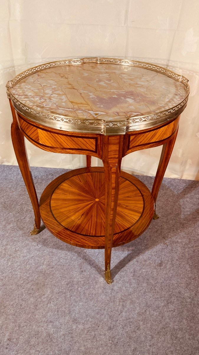 Pedestal In Marquetry-photo-4