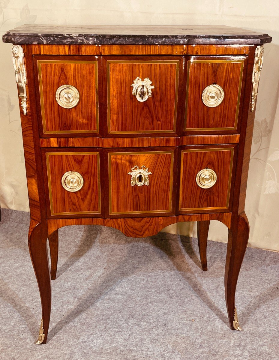 Petite Commode TRANSITION ( JME ) Epoque XVIIIe Siècle 