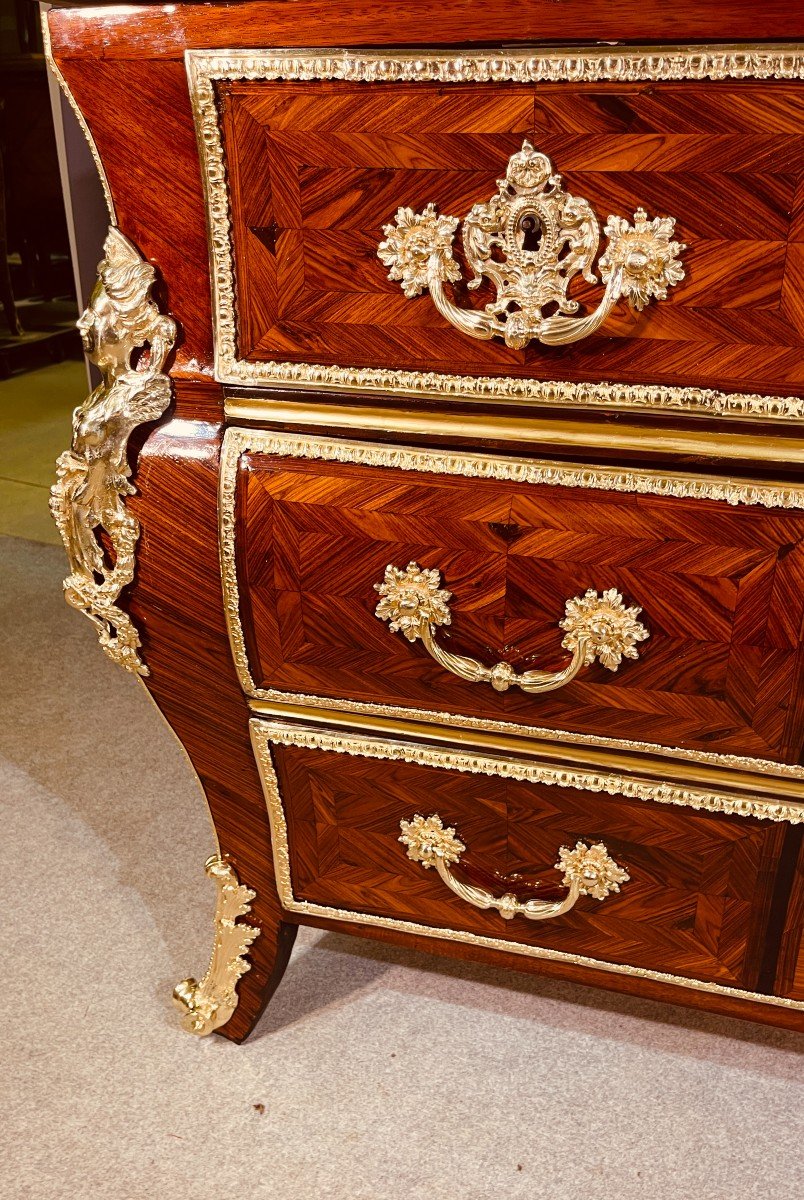 Commode à la Régence , Estampillée C.I. DUFOUR , Epoque 18ème Siècle -photo-7