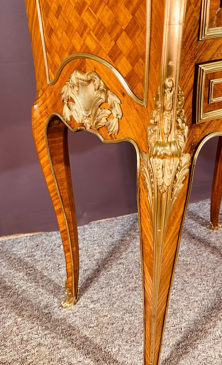 Louis XV Furniture, With Heads Of Goats, 19th Century-photo-4