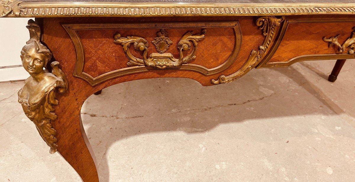 Bureau Louis XV Aux Espagnolettes , Epoque XIXe -photo-1