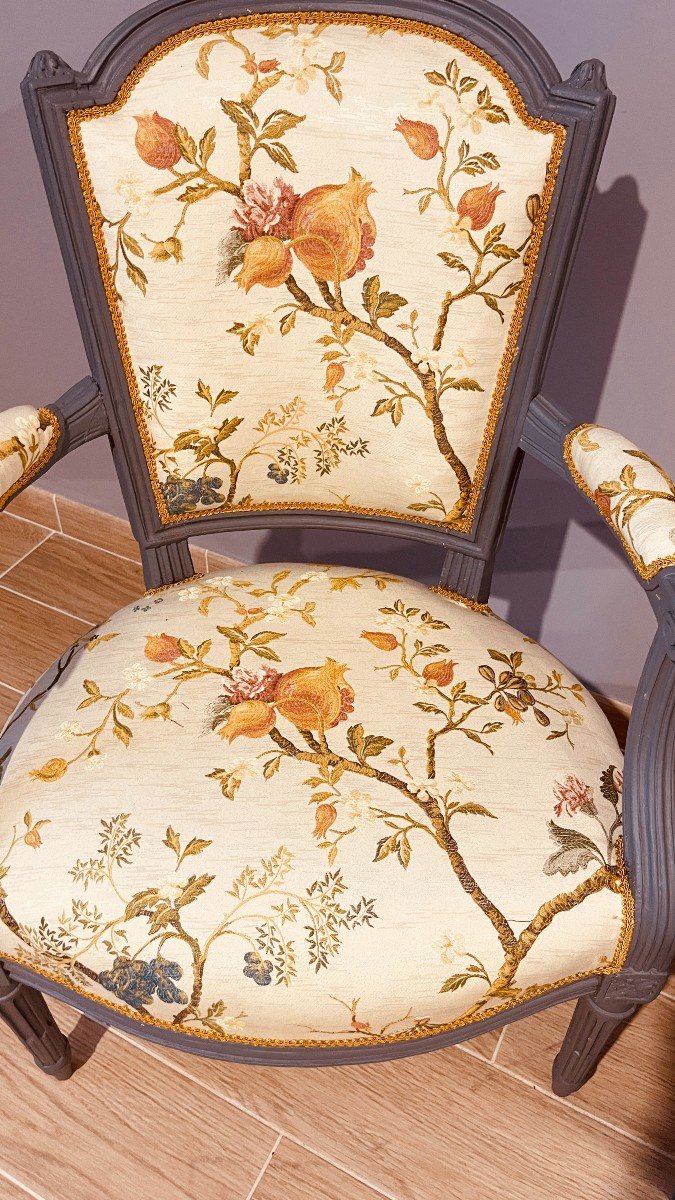 Pair Of Armchairs Stamped Avisse (1723-1796)-photo-3