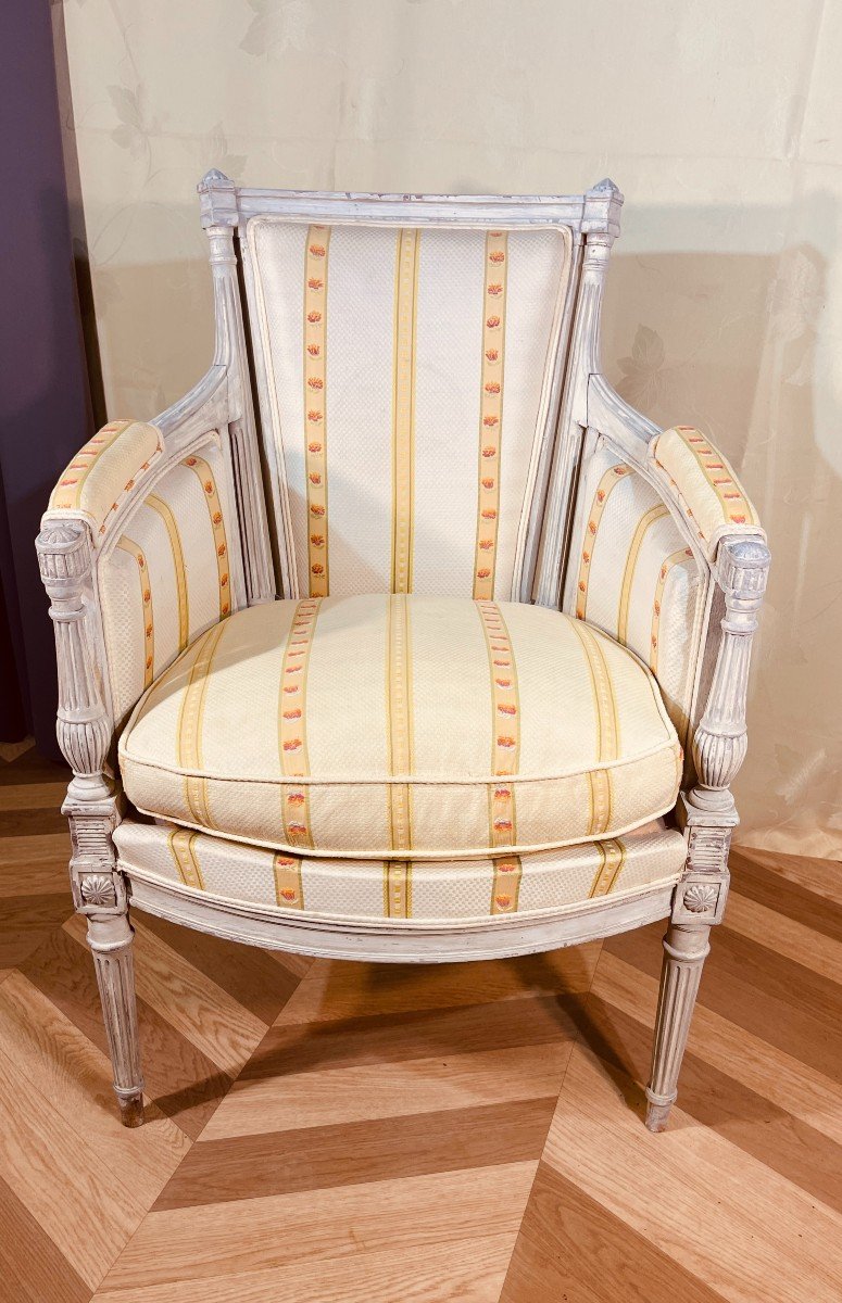 Bergère à Coussin Directoire , Epoque Fin XIXe -photo-8