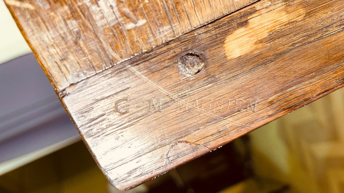 Louis XV Chest Of Drawers, Cm Magnien Stamp, 18th Century-photo-5