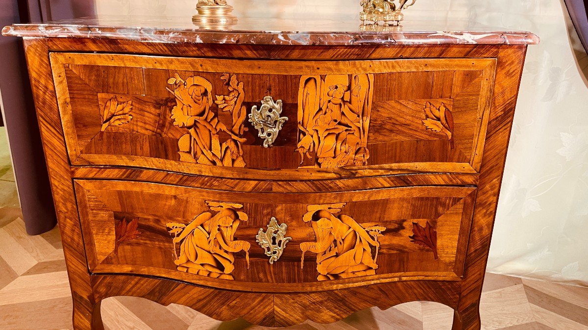 Commode Louis XV , Epoque 18ème -photo-5