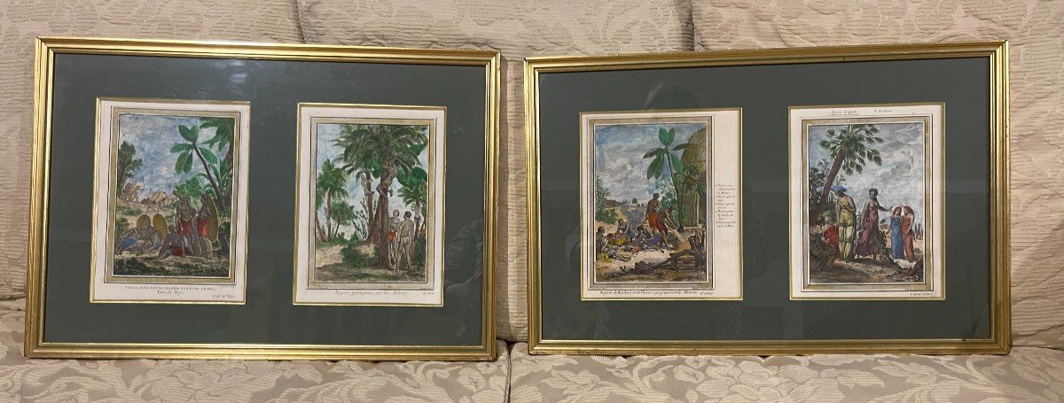 Suite Of 4 Engravings “the Colonizations” 