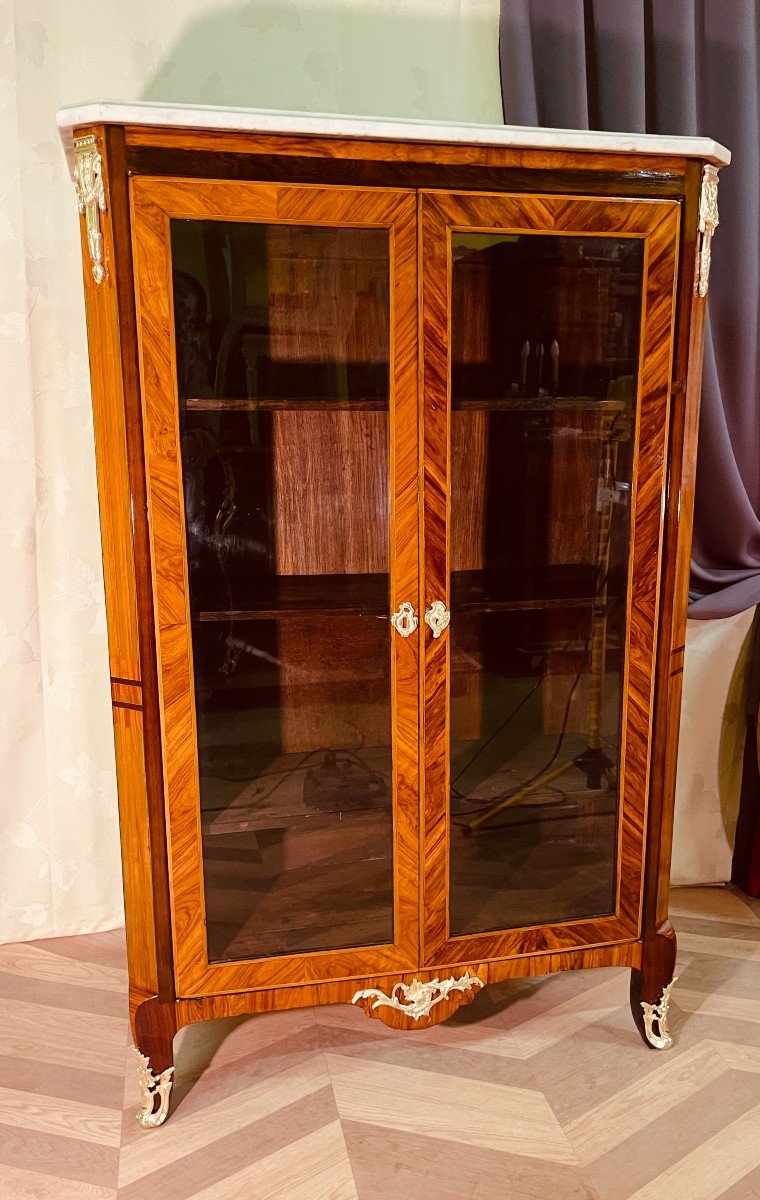 Louis XVI Showcase, 2 Doors, 18th Century Period -photo-7