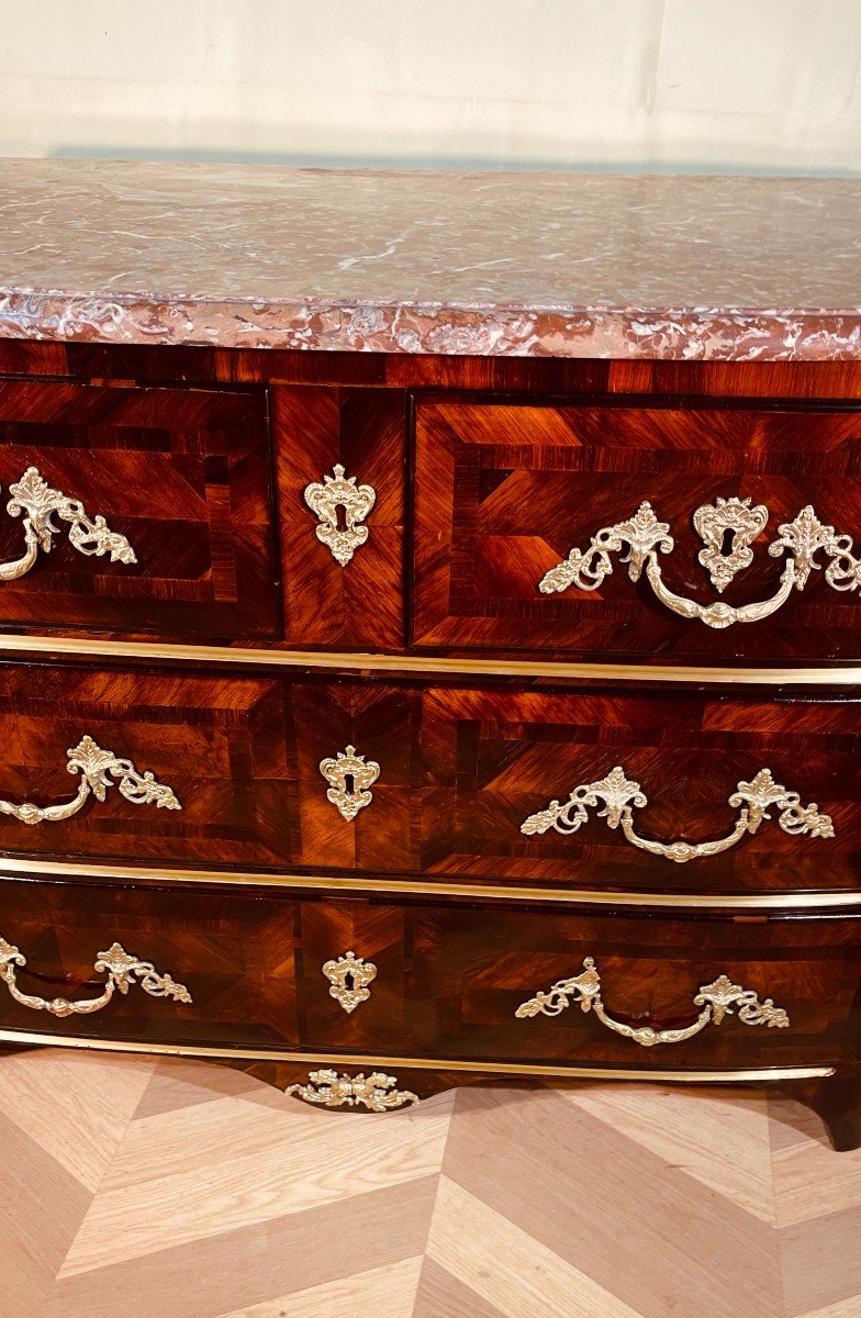 Louis XIV Commode In Rosewood, 18th Century -photo-2