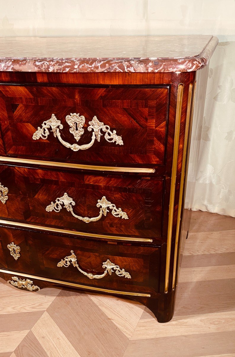 Louis XIV Commode In Rosewood, 18th Century -photo-4