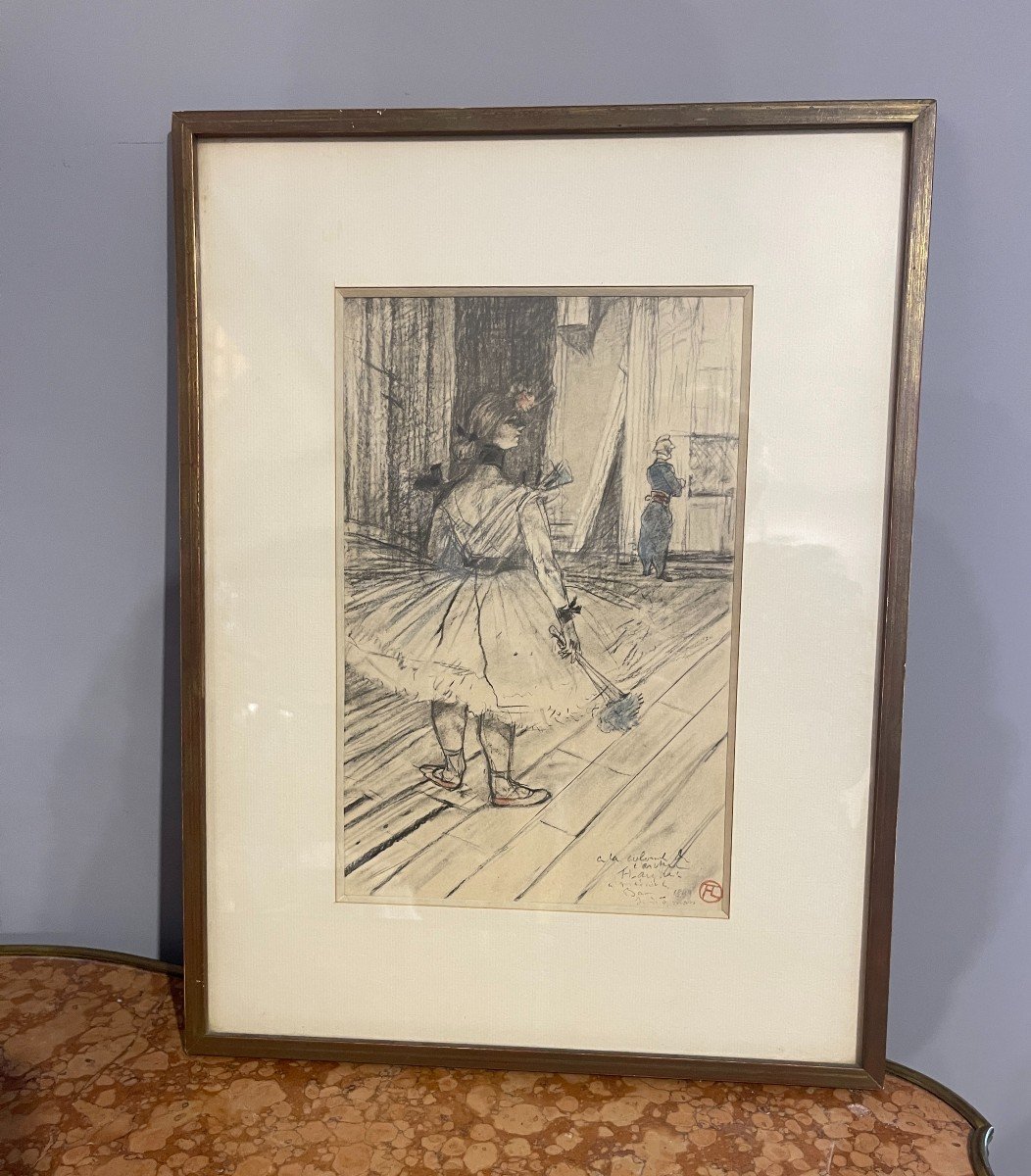 Dessin d'Henri Toulouse-Lautrec En 1899, Reproduit Par Daniel Jacomet -photo-5