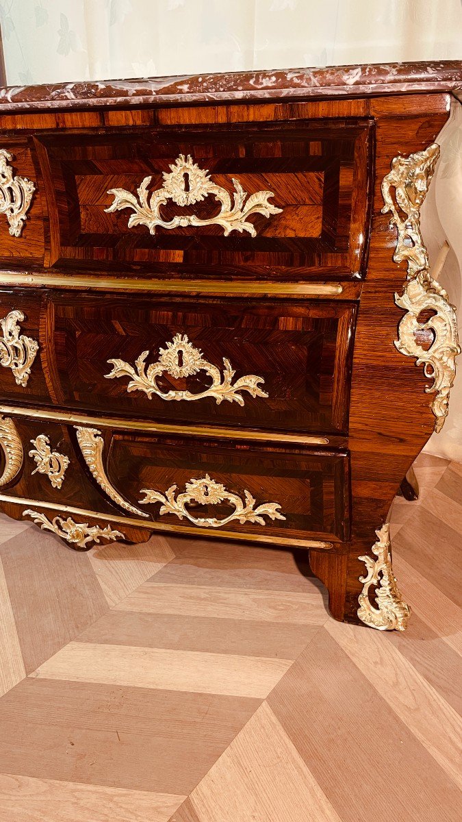 Commode With Bridge And Whiskers, Stamped Lg, Regency Period, Early 18th -photo-3