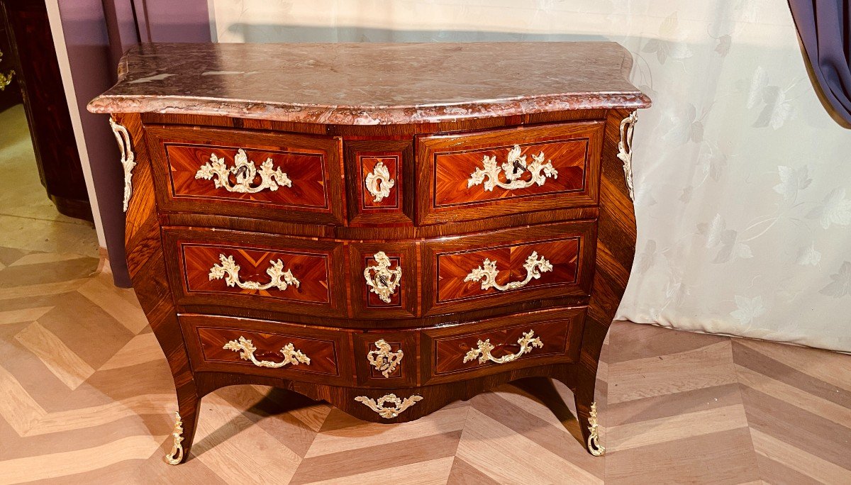Louis XV Chest Of Drawers, 18th Century -photo-4