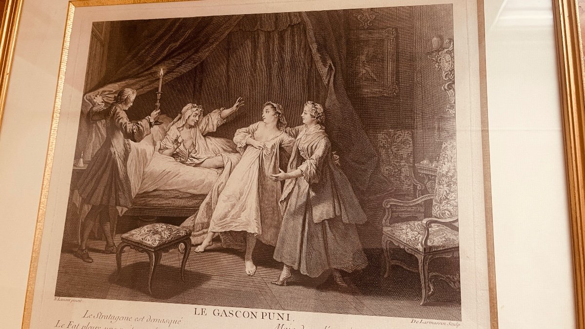Gravure : Le Garçon Puni , 19eme -photo-1