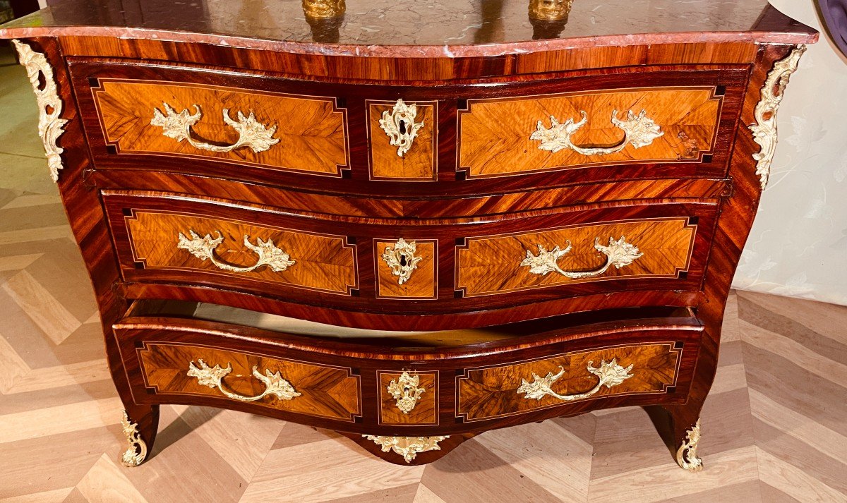 Louis XV Chest Of Drawers, 18th Century -photo-3