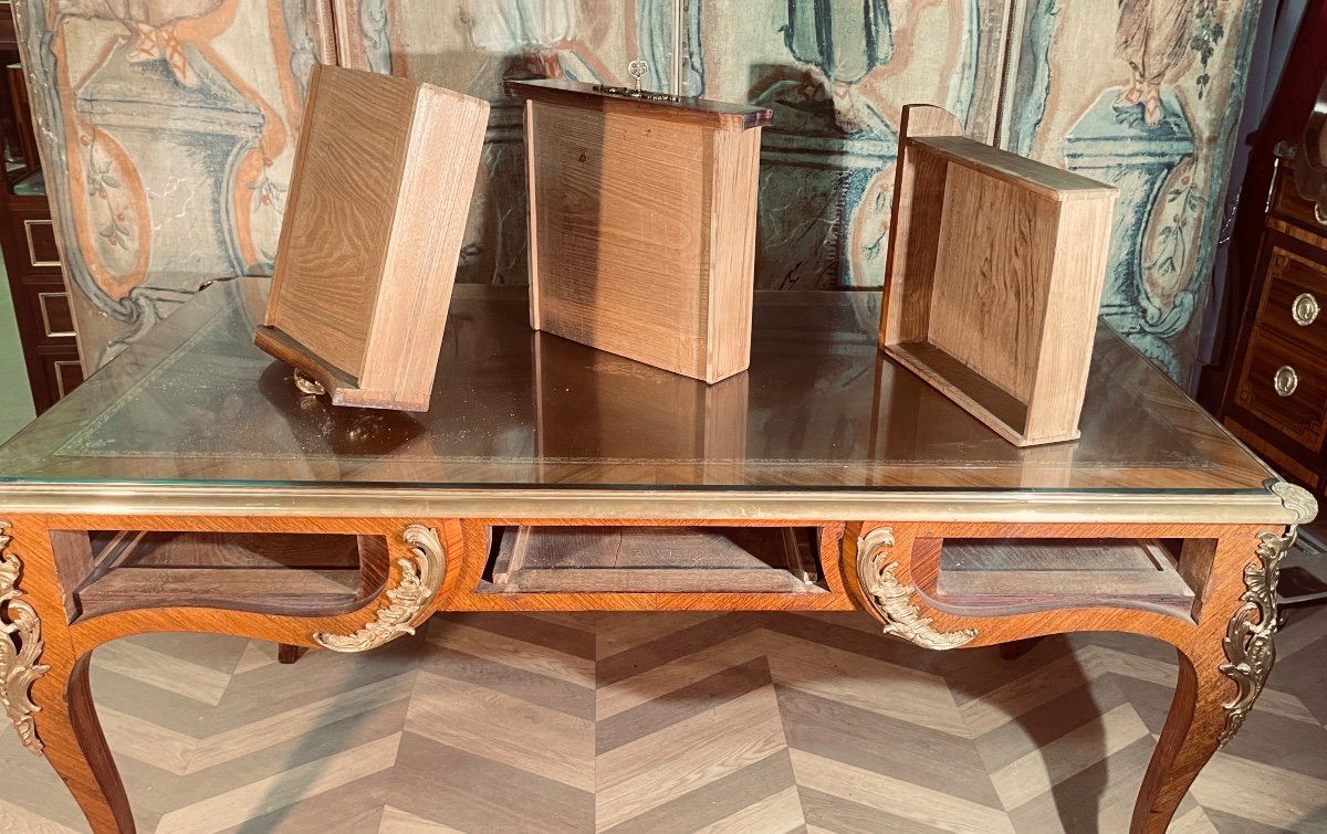 Louis XV Desk With 6 Drawers, 19th Century -photo-6