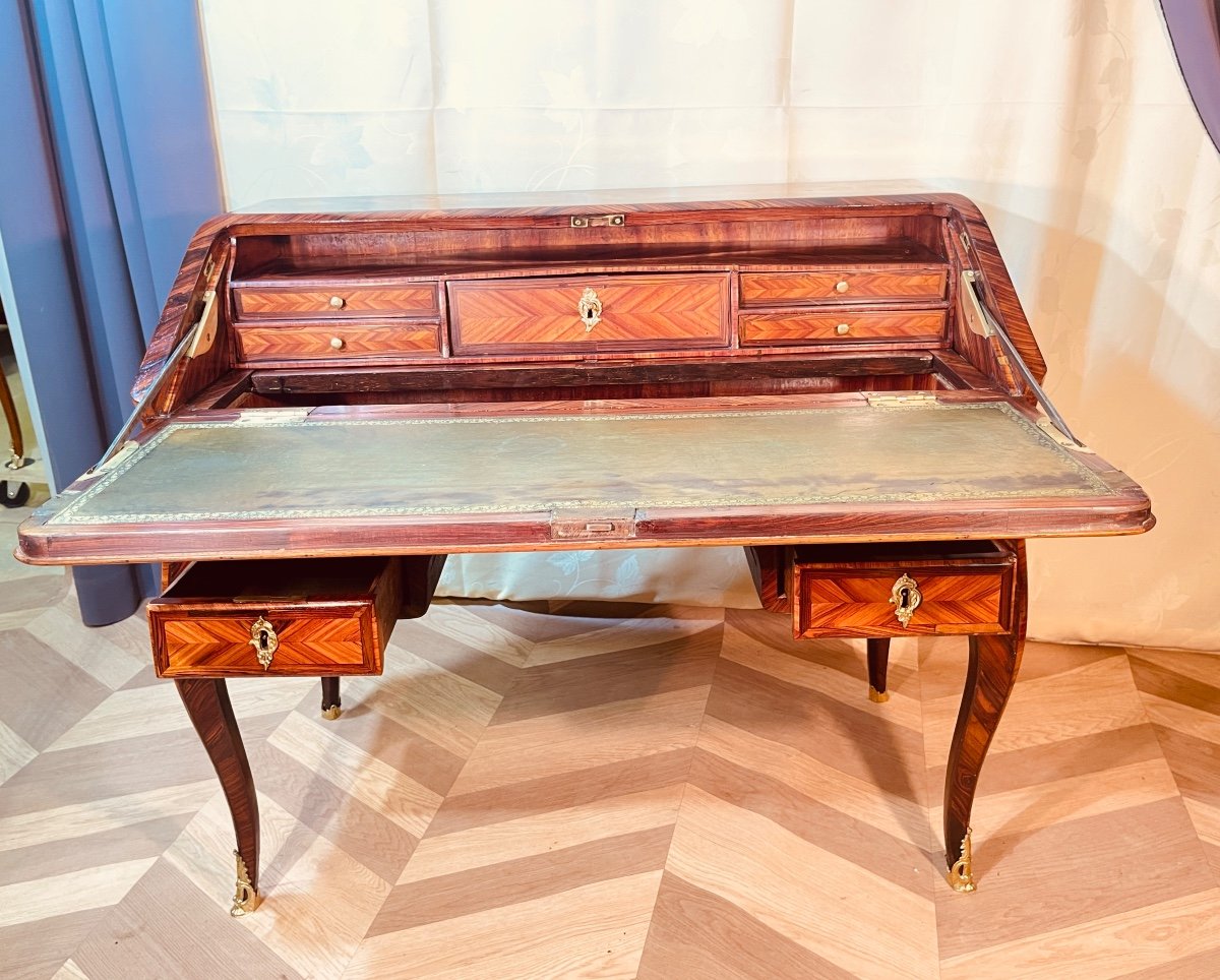 Bureau De Pente , Louis XV , époque 18eme -photo-2