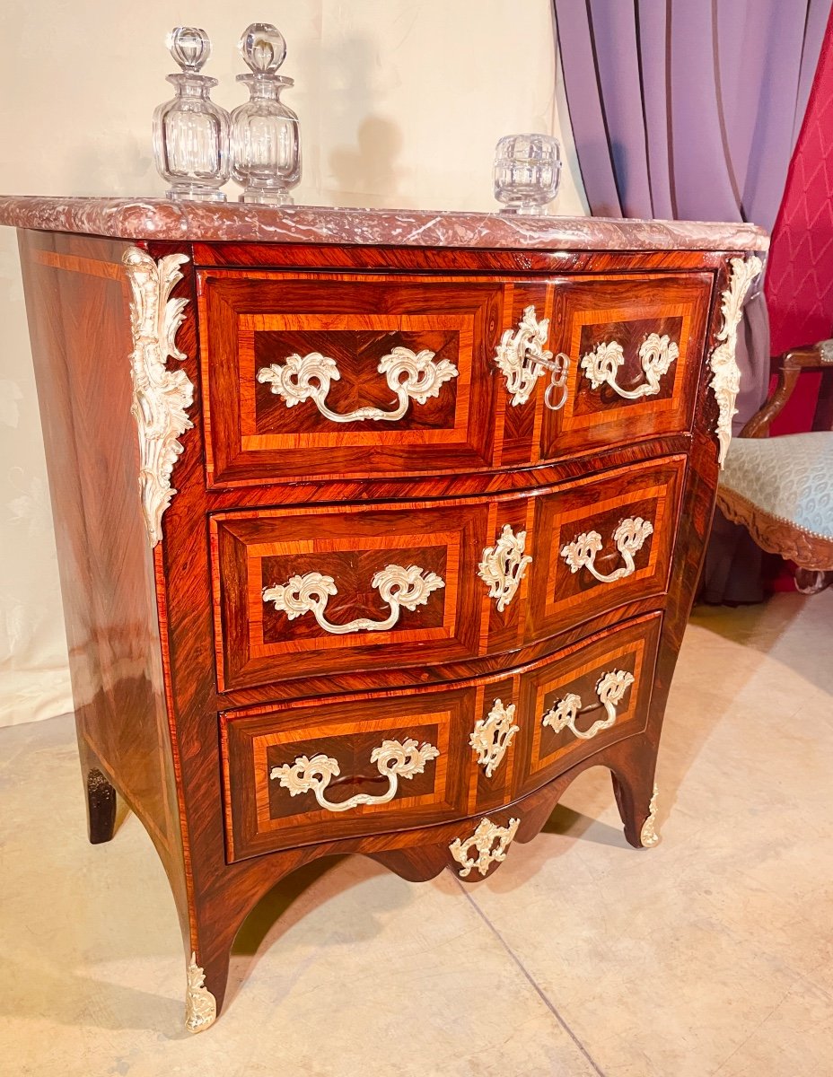 Delorme Stamped Chest Of Drawers, 18th Century 