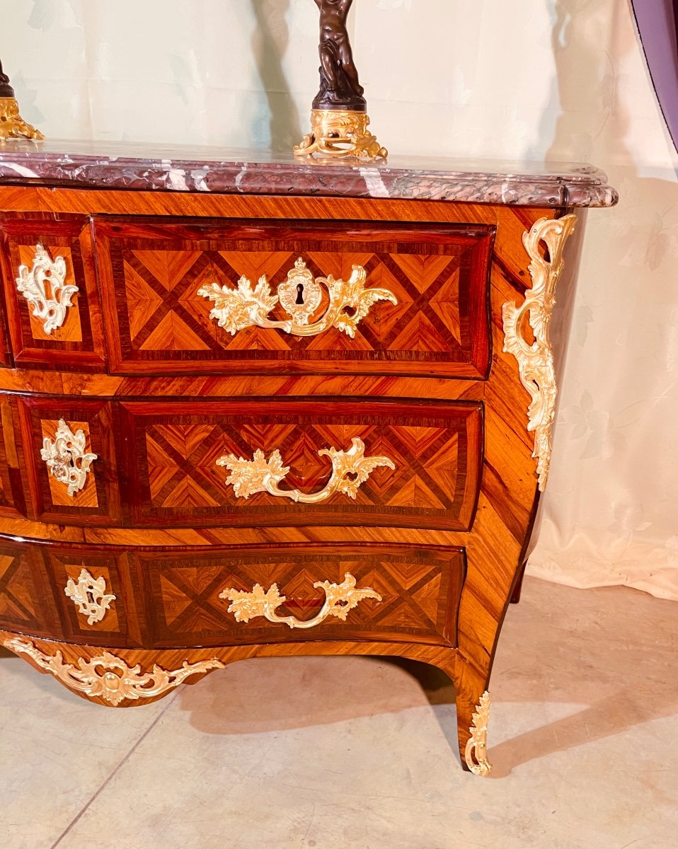 Commode Louis 15 , Estampillée CRIAERD ( 1689-1776 ) 18eme -photo-2