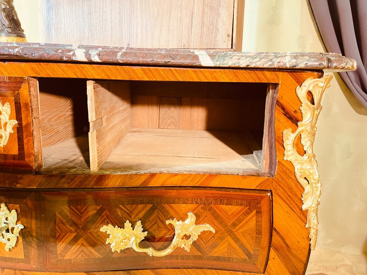 Commode Louis 15 , Estampillée CRIAERD ( 1689-1776 ) 18eme -photo-7