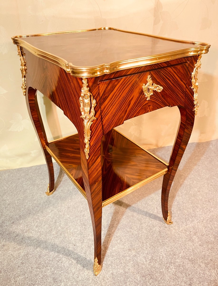 Louis 15 Coffee Table, Early 19th Century -photo-4