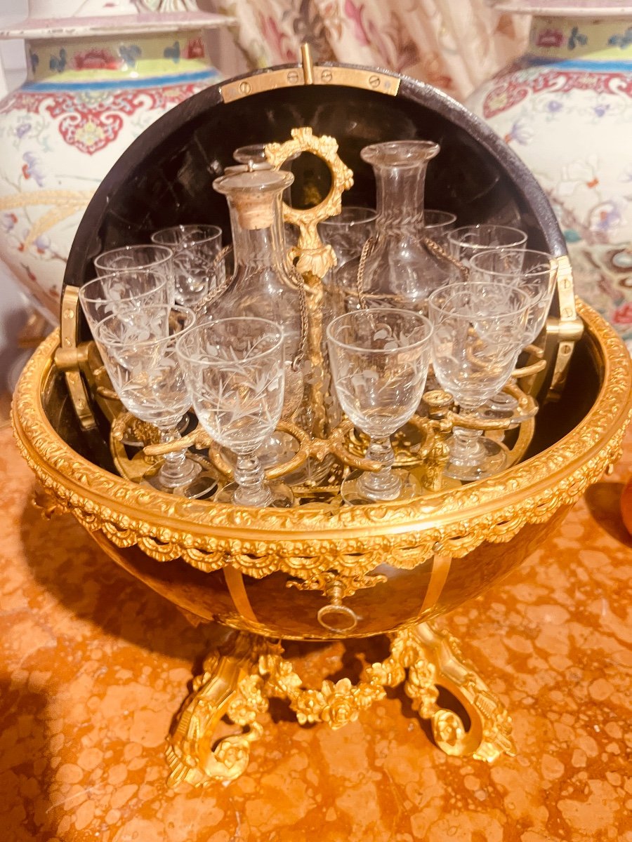 Sublime Spherical Liqueur Cellar, 19th Century -photo-7