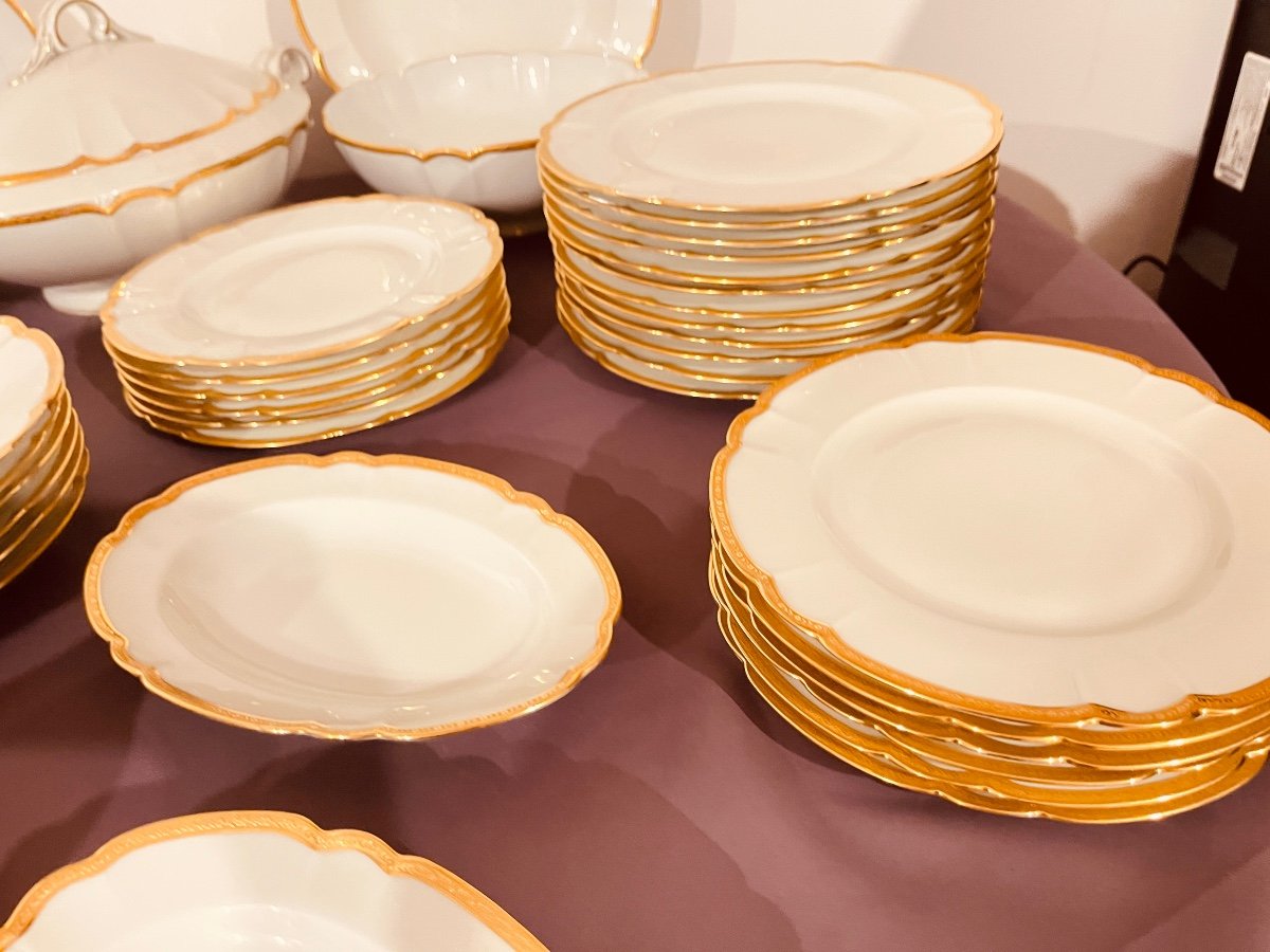 Haviland Dinner Service, Limoges Porcelain, 56 Pieces -photo-8