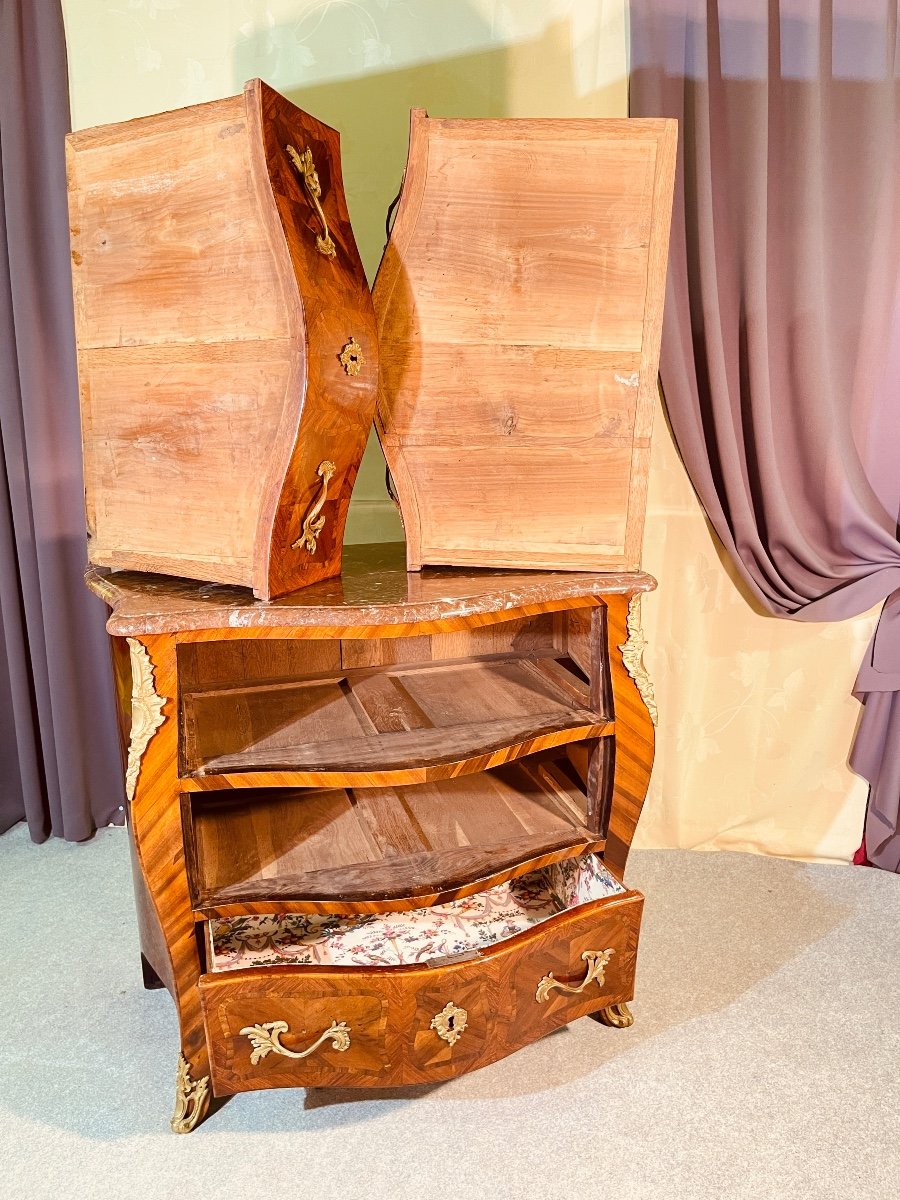 Chest Of Drawers Stamped J. Dubois (1693-1763) 18th Century -photo-1