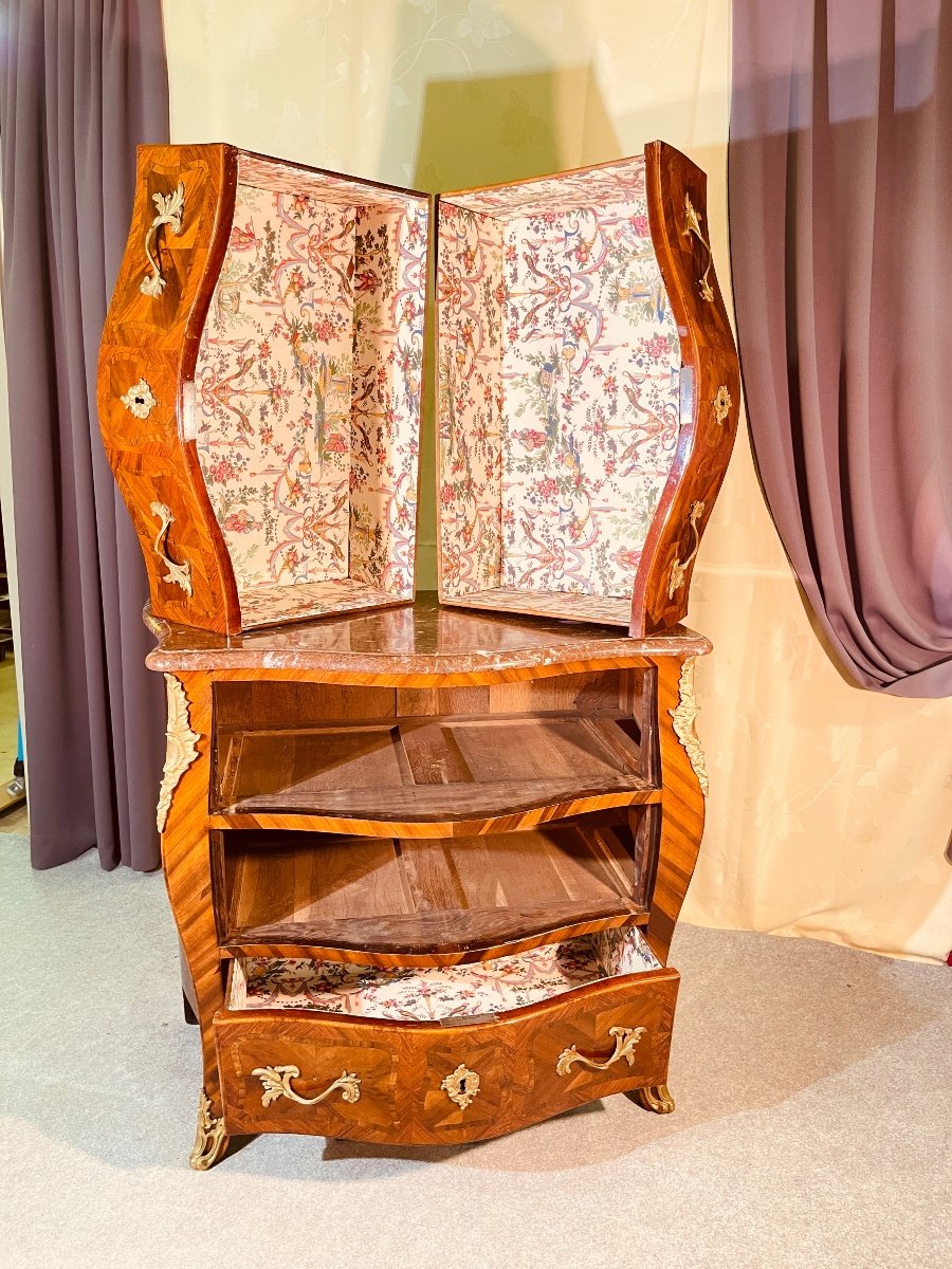 Chest Of Drawers Stamped J. Dubois (1693-1763) 18th Century -photo-2