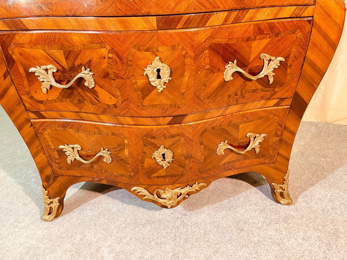 Chest Of Drawers Stamped J. Dubois (1693-1763) 18th Century -photo-7