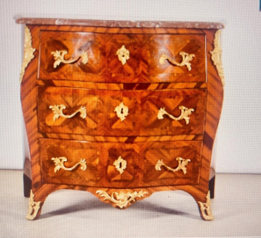 Chest Of Drawers Stamped J. Dubois (1693-1763) 18th Century 