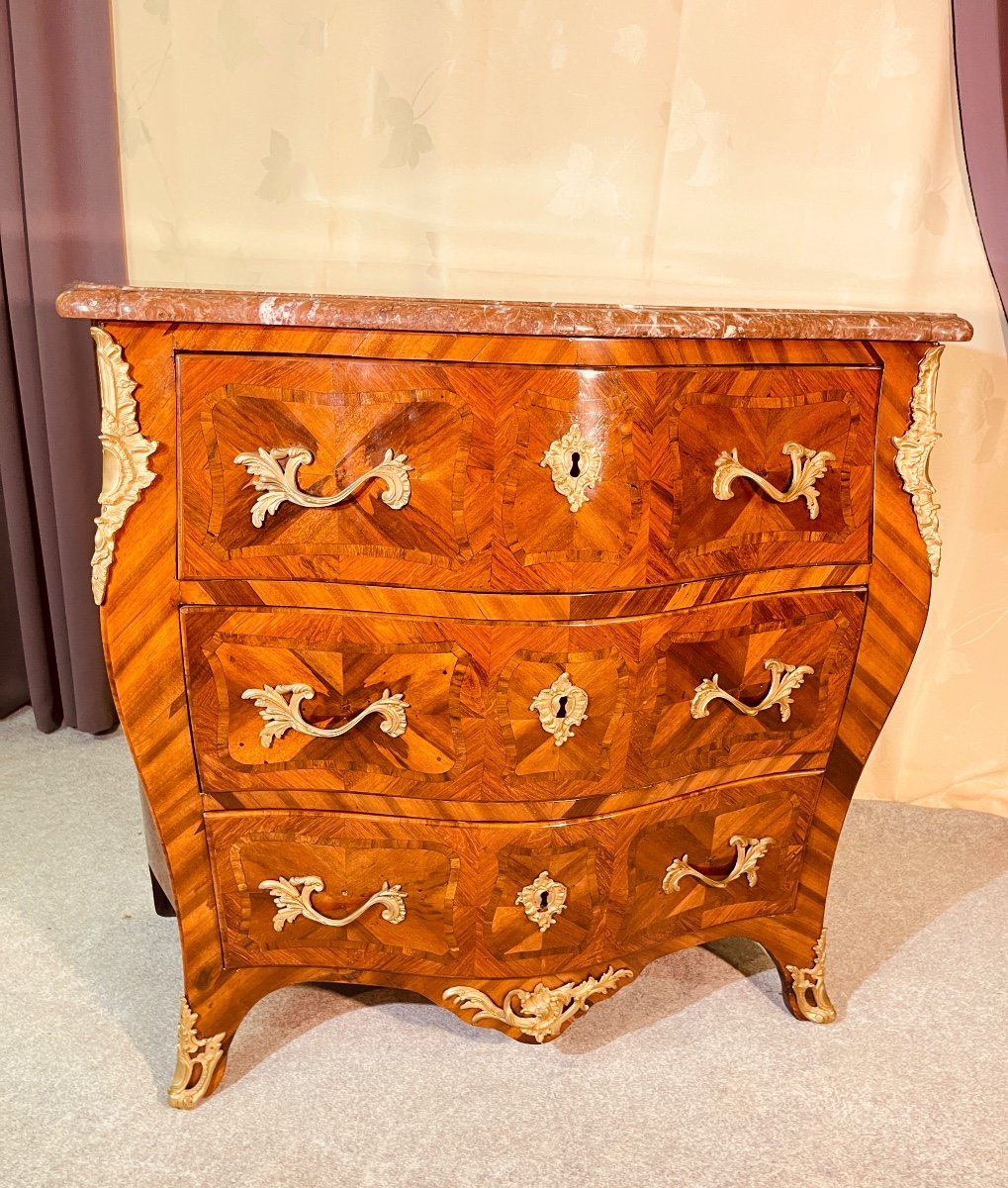 Chest Of Drawers Stamped J. Dubois (1693-1763) 18th Century 