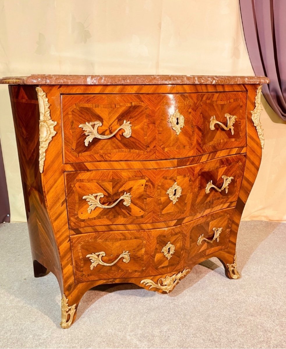 Chest Of Drawers Stamped J. Dubois (1693-1763) 18th Century 