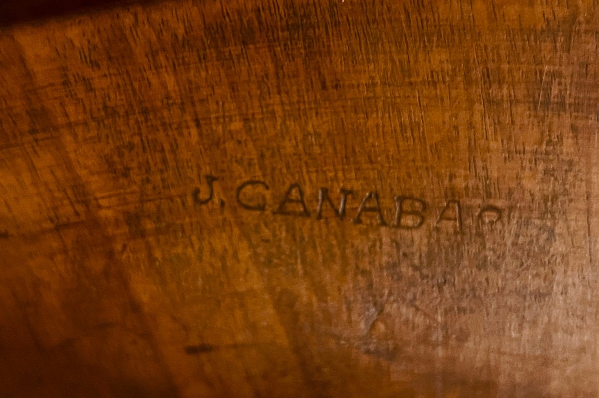 Writing Table, Stamped J. Canabas (1715-1797) 18th Century -photo-4