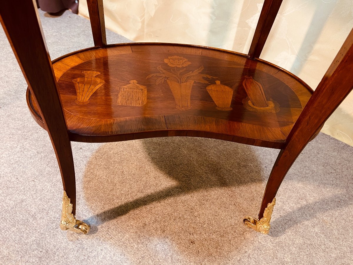 Louis XV Marquetry Coffee Table, 19th Century -photo-1