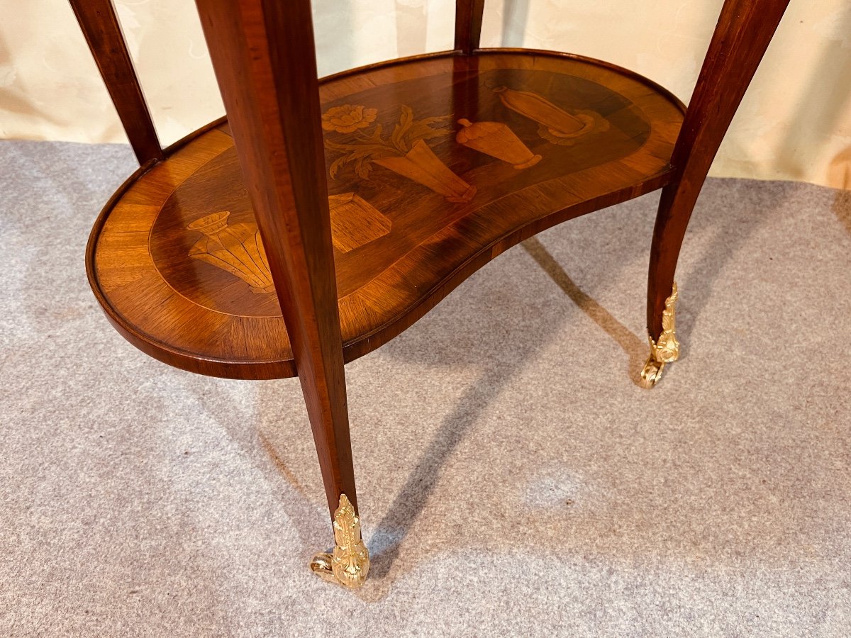 Louis XV Marquetry Coffee Table, 19th Century -photo-4